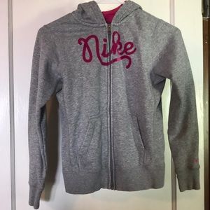 Nike Zip Up Hoodie, Girls size Medium